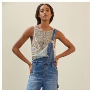 Pilcro ankle length overalls